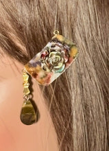 Load image into Gallery viewer, CLIP-IT Charming Attachment Colorful Velvet RoseBud &amp; Tiger Eye Drop