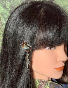 CLIP-IT Charming Attachment Brown Velvet RoseBud & Fairy Angel