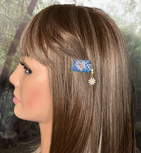 CLIP-IT Charming Attachment Butterfly Blue Holographic Velvet & Daisy