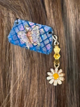 Load image into Gallery viewer, CLIP-IT Charming Attachment Butterfly Blue Holographic Velvet &amp; Daisy