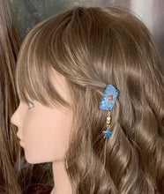 Load image into Gallery viewer, CLIP-IT Charming Attachment Butterfly Blue Holographic Velvet &amp; Star