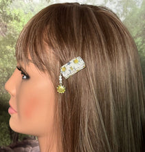 Load image into Gallery viewer, CLIP-IT Charming Attachment Yellow Gold Abstract Tiny Rhinestone Trim &amp; Smiling Sun