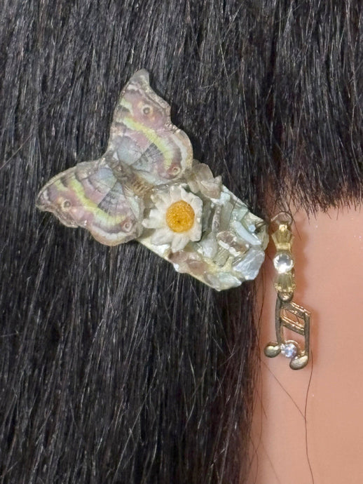 CLIP-IT Charming Attachment Butterfly Daisy Gemstone Setting & Crystal Musical Note