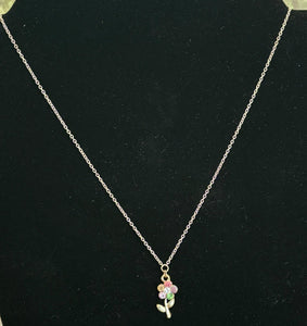 Precious Metal POWER BAND-IT Gold Filled Chain Colorful Crystal Flower