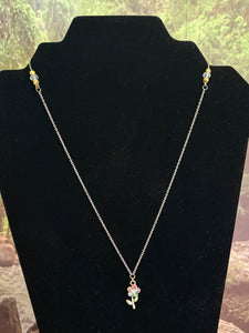 Precious Metal POWER BAND-IT Sterling Silver Chain/Gold Filled Colorful Crystal Flower & Accents