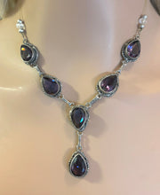 Load image into Gallery viewer, Precious Metal POWER BAND-IT Unique Hand-Crafted Sterling Silver/Amethyst Genuine Gemstones