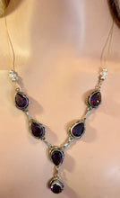 Load image into Gallery viewer, Precious Metal POWER BAND-IT Unique Hand-Crafted Sterling Silver/Amethyst Genuine Gemstones