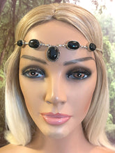 Load image into Gallery viewer, Precious Metal POWER BAND-IT Unique Hand-Crafted Sterling Silver/Genuine Black Gemstones
