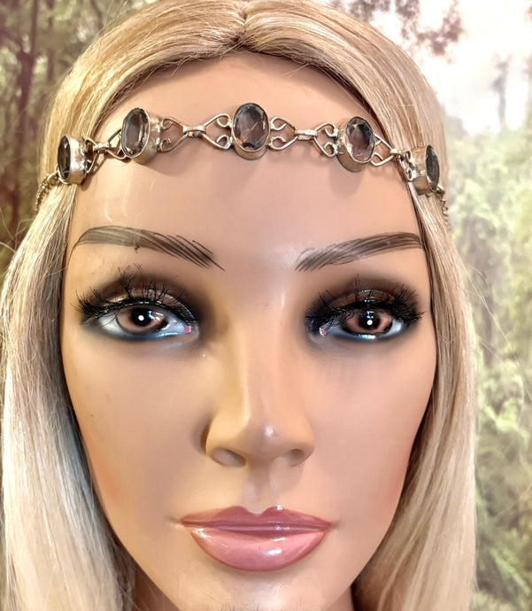 Precious Metal POWER BAND-IT Unique Hand-Crafted Sterling Silver/Genuine Gemstones