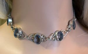 Precious Metal POWER BAND-IT Unique Hand-Crafted Sterling Silver/Genuine Gemstones