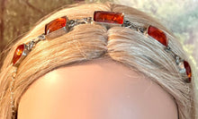 Load image into Gallery viewer, Precious Metal POWER BAND-IT Unique Hand-Crafted Sterling Silver/Genuine Amber Gemstones
