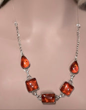 Load image into Gallery viewer, Precious Metal POWER BAND-IT Unique Hand-Crafted Sterling Silver/Genuine Amber Gemstones