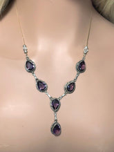Load image into Gallery viewer, Precious Metal POWER BAND-IT Unique Hand-Crafted Sterling Silver/Genuine Amethyst Gemstones