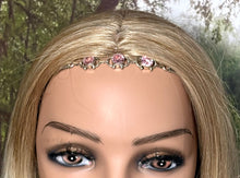 Load image into Gallery viewer, Precious Metal POWER BAND-IT Unique Hand-Crafted Sterling Silver/Genuine Pale Pink Gemstones