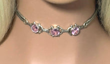 Load image into Gallery viewer, Precious Metal POWER BAND-IT Unique Hand-Crafted Sterling Silver/Genuine Pale Pink Gemstones