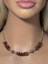 Load image into Gallery viewer, Precious Metal POWER BAND-IT Unique Hand-Crafted Sterling Silver/Genuine Garnet Gemstones