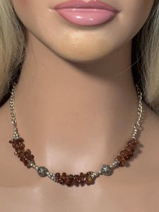 Precious Metal POWER BAND-IT Unique Hand-Crafted Sterling Silver/Genuine Garnet Gemstones