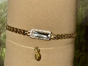 Precious Metal POWER BAND-IT Gold Filled Crystal Bar