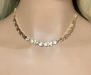 Precious Metal POWER BAND-IT Gold Filled Crystal Butterflies & Flowers