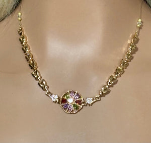 Precious Metal POWER BAND-IT Gold Filled Crystal Color Wheel