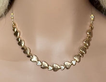 Load image into Gallery viewer, Precious Metal POWER BAND-IT Gold Filled Etched Crystal Hearts