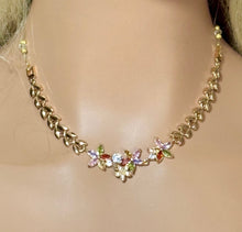 Load image into Gallery viewer, Precious Metal POWER BAND-IT Gold Filled Colorful Flowers &amp; Leaves