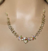 Load image into Gallery viewer, Precious Metal POWER BAND-IT Gold Filled Colorful Flowers &amp; Leaves