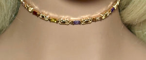 Precious Metal POWER BAND-IT Gold Filled Assorted Crystal Links