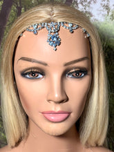 Load image into Gallery viewer, Personal Vintage POWER BAND-IT Family Heirloom Mid 20th Century Blue Rhinestone Array