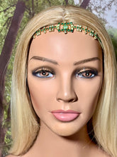 Load image into Gallery viewer, Personal Vintage POWER BAND-IT Family Heirloom Mid 20th Century Green Rhinestone Array