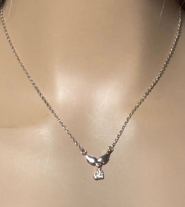 Precious Metal POWER BAND-IT Gold Filled Chain Winged Crystal Heart