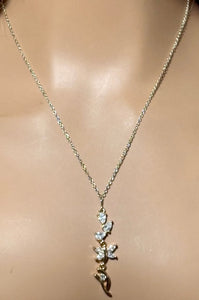 Precious Metal POWER BAND-IT Gold Filled Chain Tiered Crystal Display