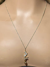 Load image into Gallery viewer, Precious Metal POWER BAND-IT Gold Filled Chain Tiered Crystal Display