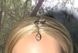 Precious Metal POWER BAND-IT Gold Filled Chain Crystal Victory Leaf