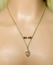 Load image into Gallery viewer, Precious Metal POWER BAND-IT Gold Filled Chain Crystal Victory Leaf