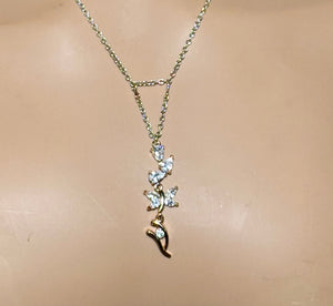 Precious Metal BAND-IT Gold Filled Chain Crystal Victory Dangle