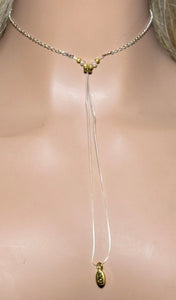 Precious Metal BAND-IT Gold Filled Chain Crystal Victory Dangle