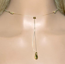 Load image into Gallery viewer, Precious Metal BAND-IT Gold Filled Chain Crystal Victory Dangle
