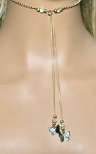 Load image into Gallery viewer, Precious Metal BAND-IT Sterling Silver Chain Crystal Victory Double Dangle