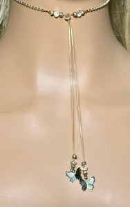 Precious Metal BAND-IT Sterling Silver Chain Crystal Victory Double Dangle