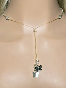 Precious Metal BAND-IT Sterling Silver Chain Crystal Victory Double Dangle