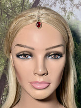 Load image into Gallery viewer, Precious Metal BAND-IT Sterling Silver Victory Chain Red Gemstone
