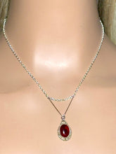 Load image into Gallery viewer, Precious Metal BAND-IT Sterling Silver Victory Chain Red Gemstone