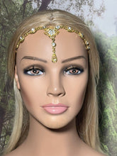 Load image into Gallery viewer, Personal Bling POWER BAND-IT Bold Gold Crystal Floral Array