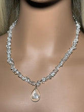 Load image into Gallery viewer, Gemstone POWER BAND-IT 12 Clear Quartz Chips &amp; Drop