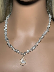 Gemstone POWER BAND-IT 12 Clear Quartz Chips & Drop