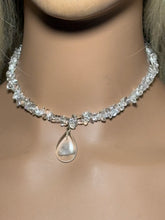 Load image into Gallery viewer, Gemstone POWER BAND-IT 12 Clear Quartz Chips &amp; Drop