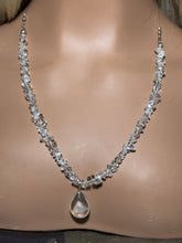 Load image into Gallery viewer, Gemstone POWER BAND-IT 12 Clear Quartz Chips &amp; Drop