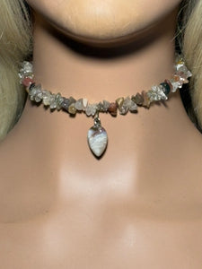 Gemstone POWER BAND-IT 10 Mixed Quartz Chips & Gemstone Drop