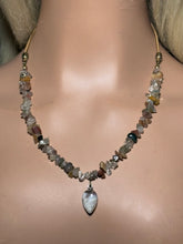Load image into Gallery viewer, Gemstone POWER BAND-IT 10 Mixed Quartz Chips &amp; Gemstone Drop